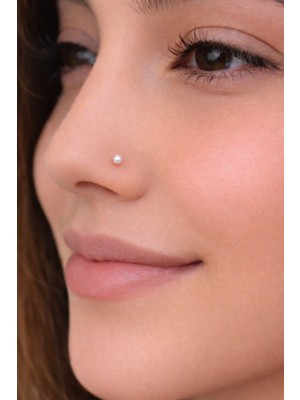 Sacce Scarves & Accessories İthal 925 Ayar 2 mm Mini İncili Gümüş Hızma