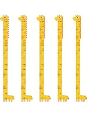 Ttt Sevimli Sarı Zürafa Boy Ölçüsü Sticker