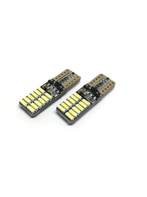 Otohousse T10 LED Ampul 24 Ledli Canbuslı Park Ampulü Beyaz 2'li