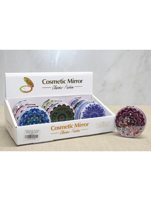 Ynt İthalat Mandala Desenli Hareketli Sulu El Aynası ALK4580