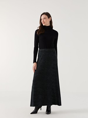 Lc Waikiki Yeni Sezon Beli Lastikli Desenli Kadın Etek