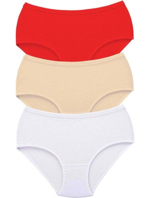 Beruflic 3 Adet Tutku Kadın Yüksek Bel Bato Kalın Lastik Külot S8