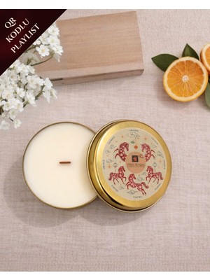 Sanse Atelier %100 Soya Wax Portakal Kokulu Teneke Mum