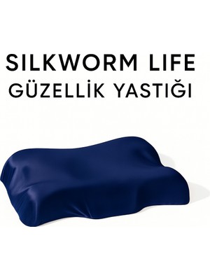 % 100 Ipek Yastık Kılıfı Hediyeli -Silkwormlife Visco Güzellik Yastığı – Yüz Kırışıklık Karşıtı, Boyun ve Omurga Destekli