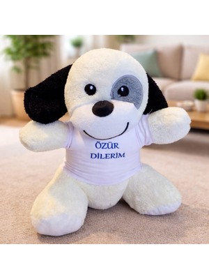 Özür Dilerim Tişörtlü Sevimli Peluş Köpek