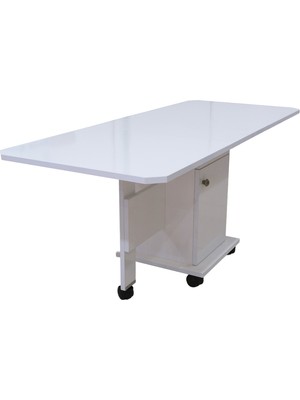 Armes Ev Concept Çok Amaçlı Tekerlekli Katlanır Masa - Yer Kaplamayan Akıllı Kelebek Masa