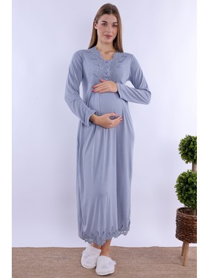 Carpediem Mavi Hamile Lohusa Gecelik