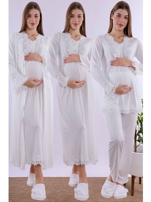 Carpediem Ekru Hamile Lohusa Set