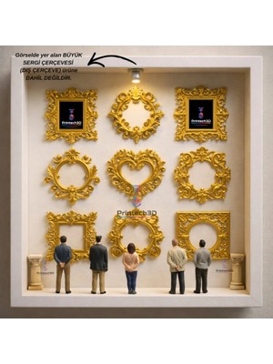 Printech3d Mini Anı Müzesi – Figürlü Çerçeve Dekor Seti (BÜYÜK DIŞ ÇERÇEVE DAHİL DEĞİLDİR)