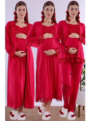 Effortt Vişne Hamile Lohusa Set