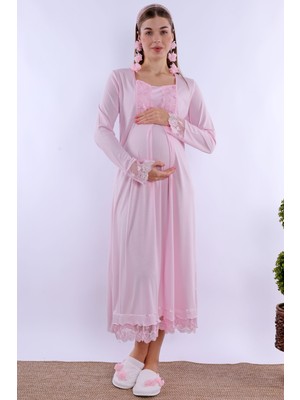 Effortt Pembe Hamile Lohusa Gecelik