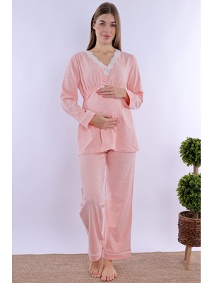 Effortt Somon Hamile Lohusa Pijama Takımı