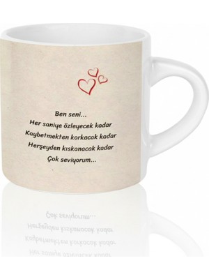 Bade Sevgililer Gününe Özel Kahve Fincanı