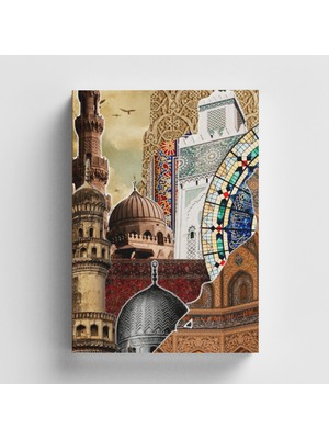 Bi' Dünya Haber Kolaj Serisi 53 Allah’ın Evleri Islami Defter (Ayet-Hadisli)