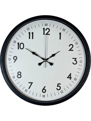 ForWhat Büro Ev Ofis Hediyesi Için 36CM Siyah Tip Dekor Duvar Saati