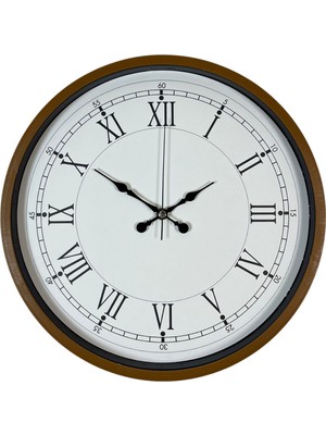 ForWhat Büro Ev Ofis Hediyesi Için 36CM Kahverengi Dekoratif Duvar Saati