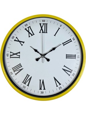 ForWhat Büro Ev Ofis Hediyesi Için 36CM Sarı Model Dekor Duvar Saati