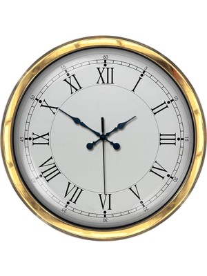 ForWhat Büro Ev Ofis Hediyesi Için 40CM Golden Prestij Tip Duvar Saati