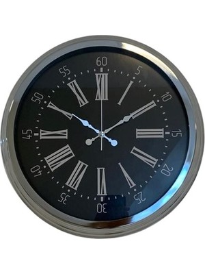 ForWhat Büro Ev Ofis Hediyesi Için 40CM Krom Prestij Tip Duvar Saati