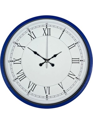 ForWhat Büro Ev Ofis Hediyesi Için 36CM Lacivert Dekoratif Duvar Saati