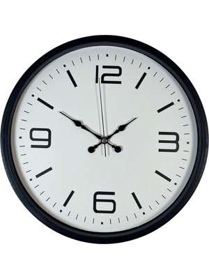 ForWhat Büro Ev Ofis Hediyesi Için 36CM Siyah Style Dekor Duvar Saati