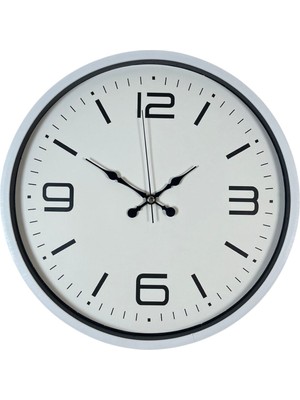 ForWhat Büro Ev Ofis Hediyesi Için 36CM Beyaz Trend Dekor Duvar Saati