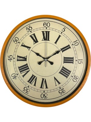 ForWhat Büro Ev Ofis Hediyesi Için 36CM Turuncu Dekor Duvar Saati