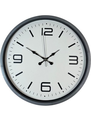 ForWhat Büro Ev Ofis Hediyesi Için 36CM Gri Style Dekor Duvar Saati