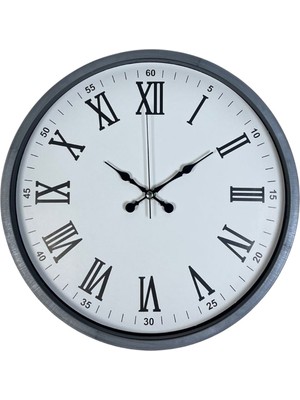ForWhat Büro Ev Ofis Hediyesi Için 36CM Gri Trend Dekor Duvar Saati