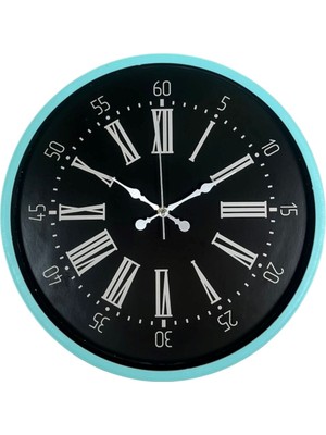 ForWhat Büro Ev Ofis Hediyesi Için 36CM Turkuaz Stil Dekor Duvar Saati