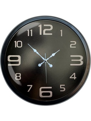 ForWhat Büro Ev Ofis Hediyesi Için 40CM Siyah Prestij Model Duvar Saati