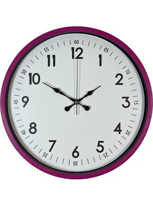 ForWhat Büro Ev Ofis Hediyesi Için 36CM Pembe Tip Dekor Duvar Saati