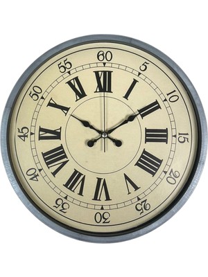 ForWhat Büro Ev Ofis Hediyesi Için 36CM Gri Dekor Duvar Saati