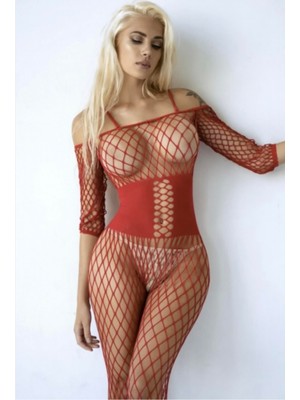 For Dreams Desenli Fantezi Vücut Çorabı