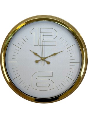 ForWhat Büro Ev Ofis Hediyesi Için 40CM Golden Renk Prestij Duvar Saati