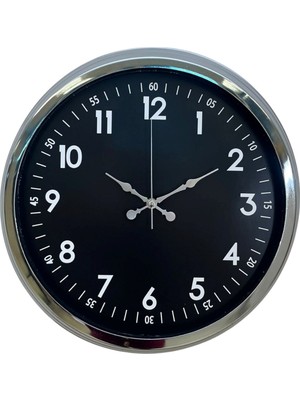 ForWhat Büro Ev Ofis Hediyesi Için 40CM Krom Trend Tip Duvar Saati