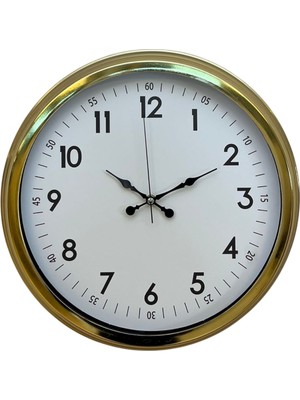 ForWhat Büro Ev Ofis Hediyesi Için 40CM Golden Prestij Duvar Saati