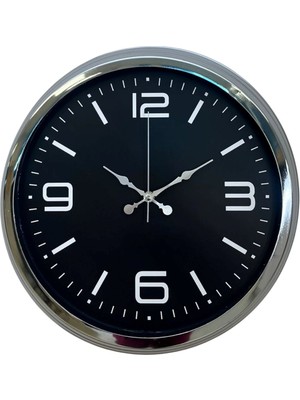 ForWhat Büro Ev Ofis Hediyesi Için 40CM Krom Stil Trend Model Duvar Saati