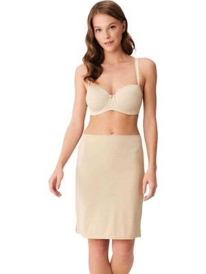 Beruflic  Mikropolyamid Esnek Kumaşlı Diz Üstü Kısa Etek Altı Jüpon