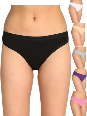 Tutku Kadın Karışık Renk 12'li Paket  Bikini Külot ELF568T0635CCM12-KARIŞIK Renk-Tek Ebat
