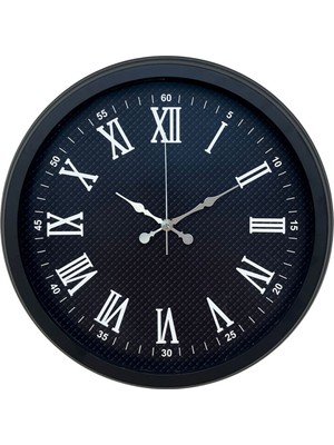 ForWhat Büro Ev Ofis Hediyesi Için 40CM Siyah Metal Prestij Duvar Saati