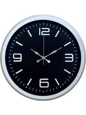 ForWhat Büro Ev Ofis Hediyesi Için 40CM Beyaz Metal Trend Duvar Saati