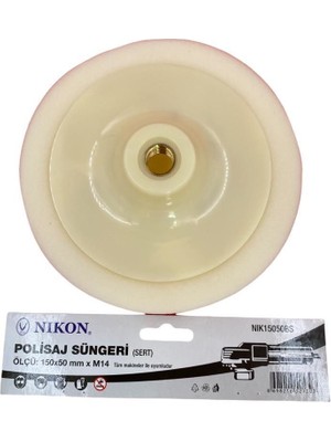 Toptan Bulurum Nikon 15050BS Polisaj Süngeri 150 mm Beyaz Sert
