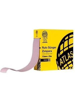 Toptan Bulurum Atlas Gold 180 Kum Sünger Zımpara 115 mm 1 Metre