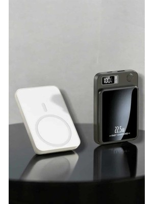 Toptan Bulurum iOS Uyumlu 22.5W Hızlı Şarj Magsafe Powerbank Dijital Göstergeli 10.000 mAh