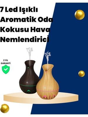 Toptan Bulurum USB Şarjlı 7 Renk LED Işıklı Sessiz Çalışan Mini Hava Nemlendirici