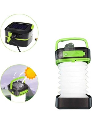 Toptan Bulurum Kamp Lambası Katlanabilir Lamba Solar Şarjlı LED Lamba El Fenerli