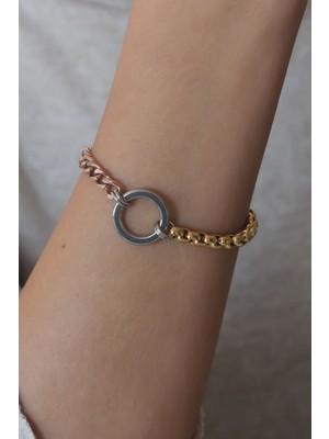 Toptan Bulurum Çelik Mix Renk Kadın Bileklik