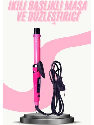 Toptan Bulurum Saç Düzleştirici Şekillendirici Saç Maşası Ikili Şekillendirici Isı Ayarlı
