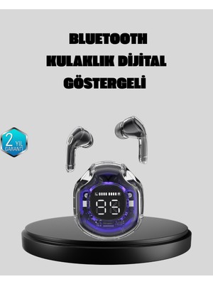 Toptan Bulurum Enc Mikrofonlu Kablosuz Kulaklık Dokunmatik Kontrol ve LED Ekran Şarj Kutulu